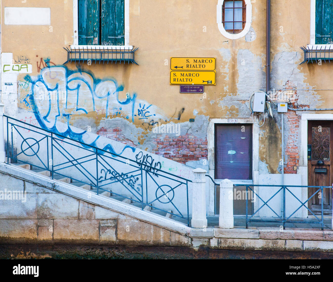 Graffiti di venezia, Italia Foto Stock