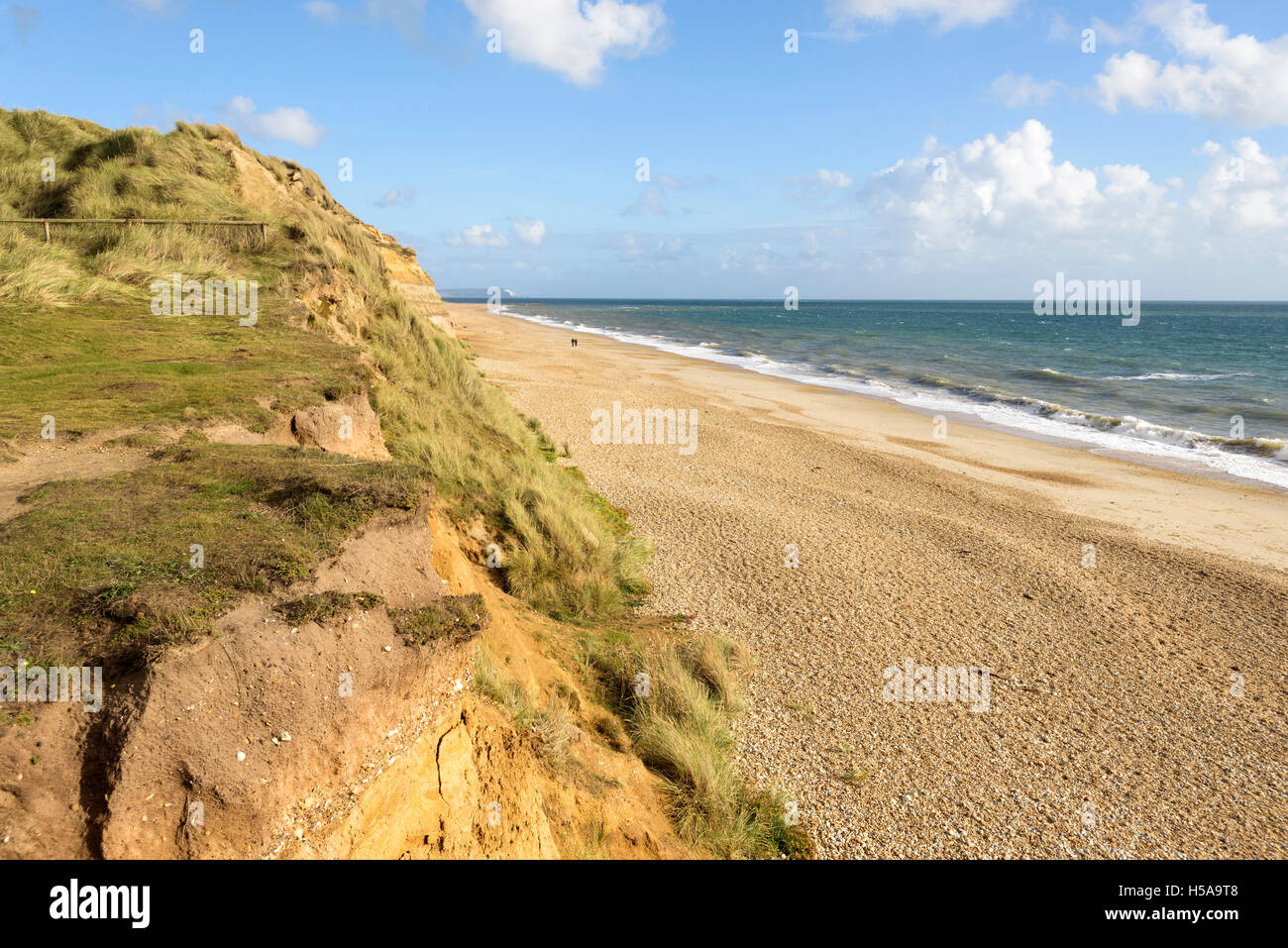 La spiaggia di testa Hengistbury, Christchurch, Dorset, England, Regno Unito Foto Stock