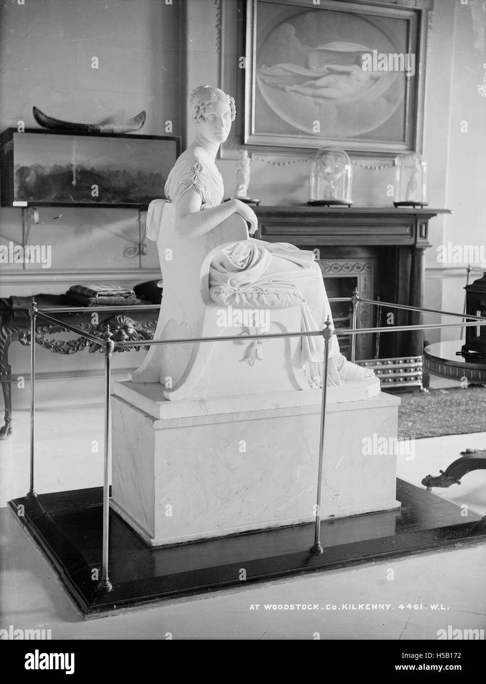 L'immagine mostra un luogo a Woodstock, nella contea di Kilkenny, in Irlanda, noto per i suoi paesaggi panoramici e il significato storico nella regione. Foto Stock