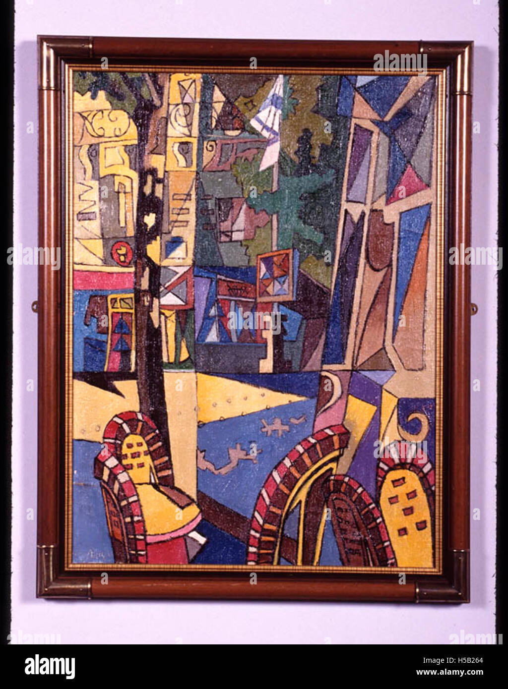 Piazza Dizengoff a Tel Aviv, Israele, è una piazza pubblica centrale, un centro di attività sociali e culturali. È associato alla cultura e alla storia ebraiche della regione. Foto Stock