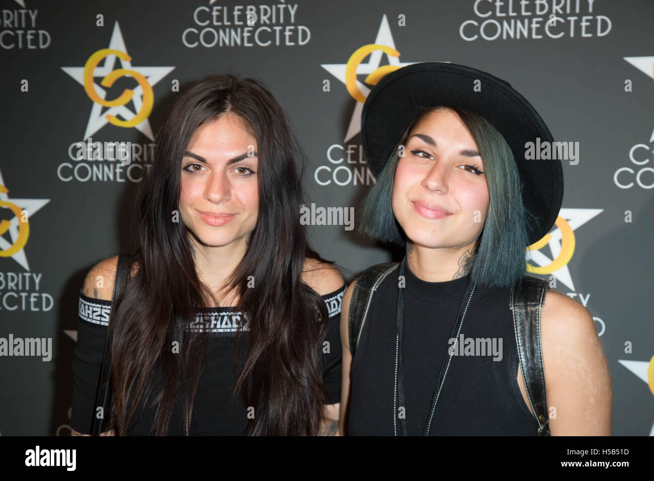 Jahan Yousaf e Yasmine Yousaf di Krewella frequentare Celebrity collegato Regali di lusso Suite onorando la American Music Awards a W Hollywood Hotel il 21 novembre 2015 a Los Angeles, California, Stati Uniti d'America Foto Stock