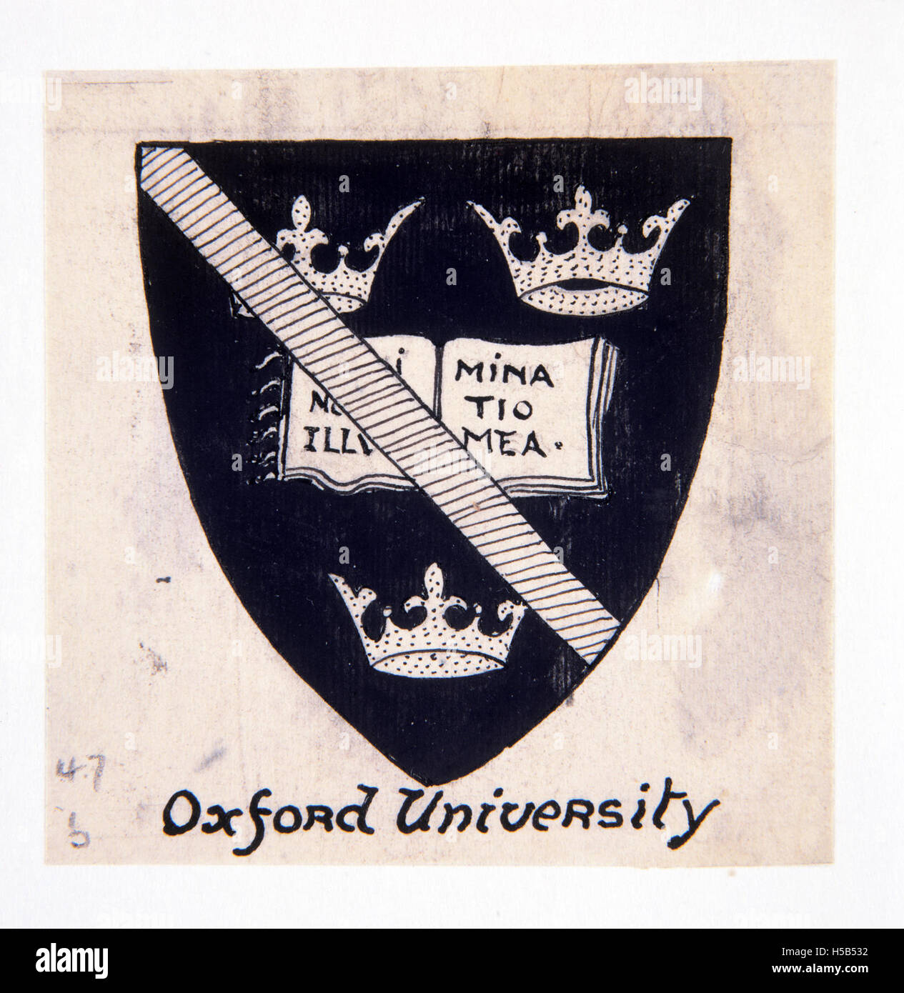 Università di Oxford il design dello schermo, 1907 - 1922. Foto Stock