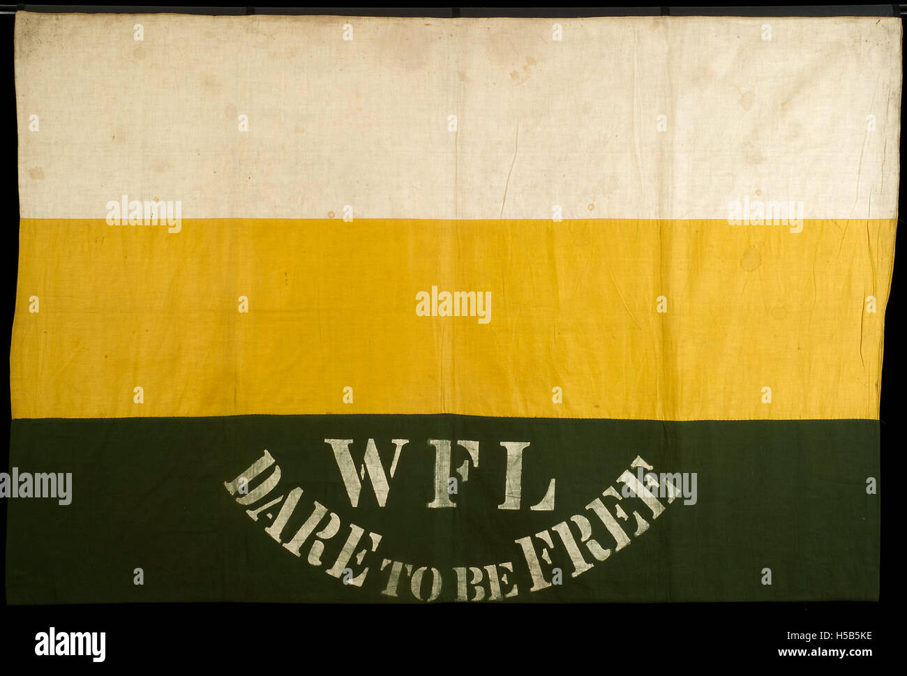 La Women's Freedom League, attiva intorno al 1908, ha fatto una campagna per il suffragio femminile e una maggiore libertà politica per le donne. Il loro slogan, "dare la libertà”, faceva parte della loro richiesta di uguaglianza di genere e di emancipazione femminile. Foto Stock