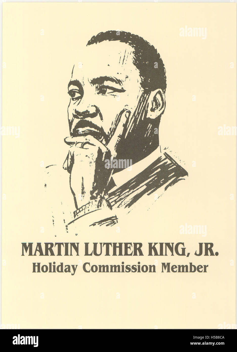 Questo titolo si riferisce al Dr. Martin Luther King Jr., un importante leader americano per i diritti civili. King giocò un ruolo cruciale nel sostenere l'uguaglianza razziale e la giustizia sociale durante gli anni '1950 e '1960 negli Stati Uniti. Foto Stock