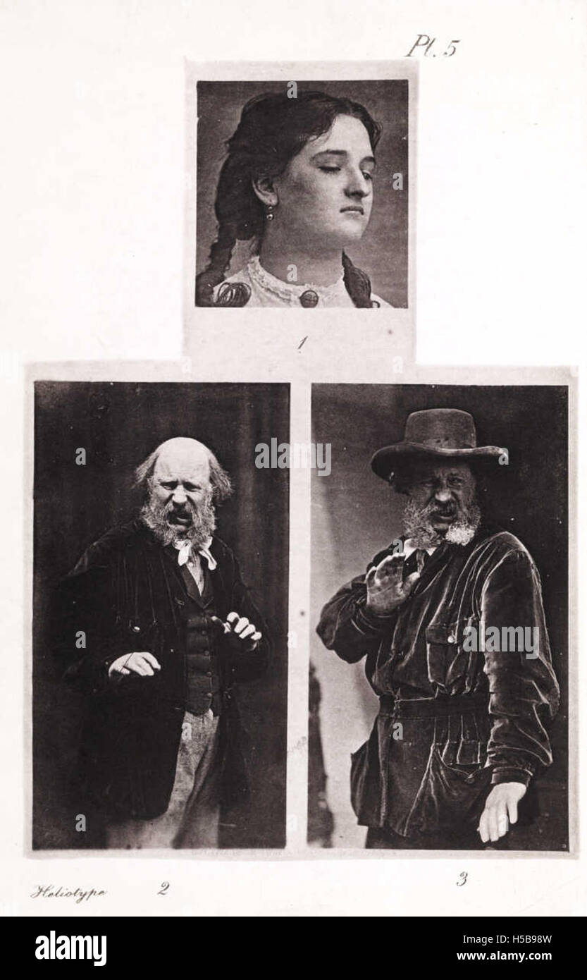 Questa è un'illustrazione intitolata "disprezzo" dall'opera di Charles Darwin del 1872, "l'espressione delle emozioni nell'uomo e negli animali". Mostra gli studi di Darwin sulle emozioni umane e animali, contribuendo al campo della biologia evolutiva. Foto Stock