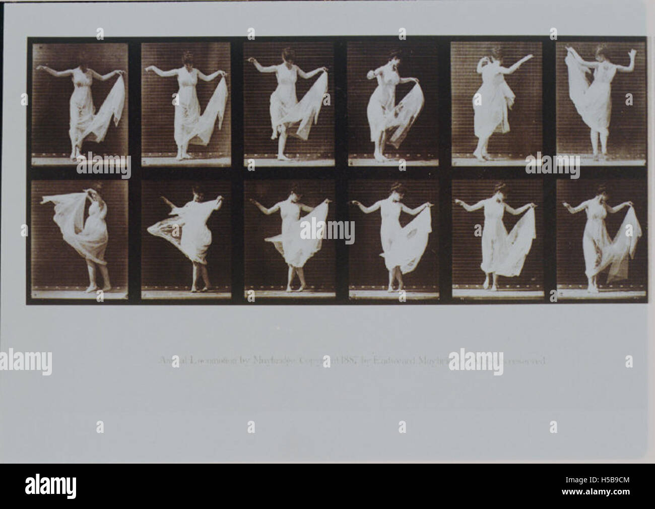 Questo piatto di una collezione illustrata mostra un'elegante rappresentazione di una danza elegante. Cattura la grazia e lo stile di una danza d'epoca, illustrando i movimenti di moda e danza del tempo. Foto Stock