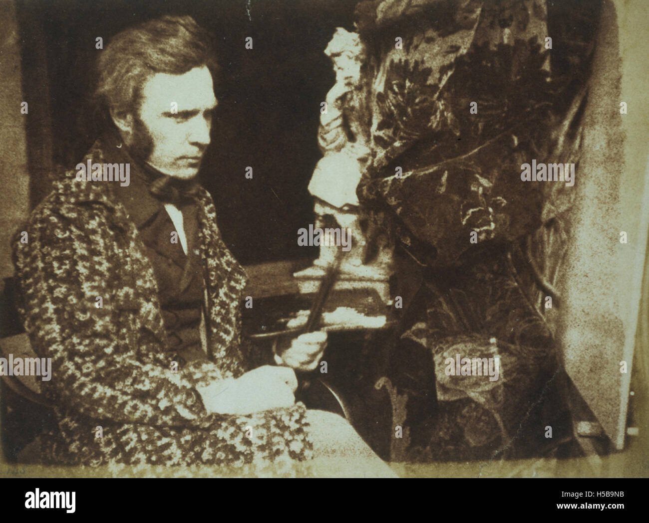 Sir George Harvey (1806–1876) è stato un notevole pittore di genere e paesaggi in Scozia, rinomato per i suoi contributi artistici in entrambi i campi. Fu anche presidente della Royal Scottish Academy, giocando un ruolo significativo nella promozione dell'arte scozzese durante il XIX secolo. Le sue opere sono caratterizzate da dettagliate raffigurazioni di paesaggi scozzesi e della vita quotidiana. Foto Stock