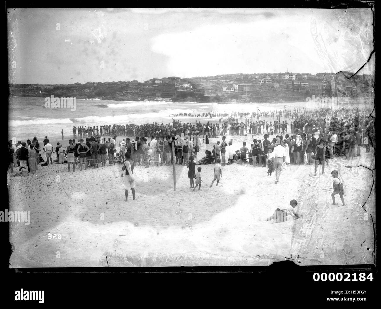 Nuotatori a Bondi Beach Foto Stock