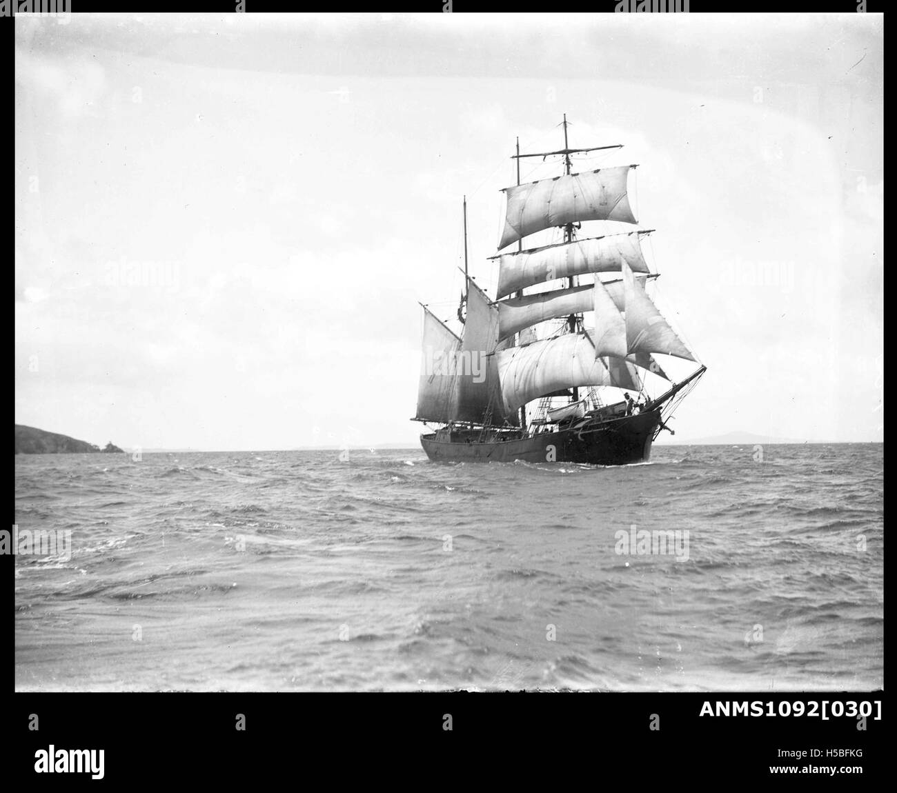 Una fotografia della nave neozelandese, la Senorita, raffigurante il suo design e il suo significato storico. L'immagine riflette il suo ruolo nella storia marittima e la sua importanza come nave all'inizio del XX secolo. Foto Stock