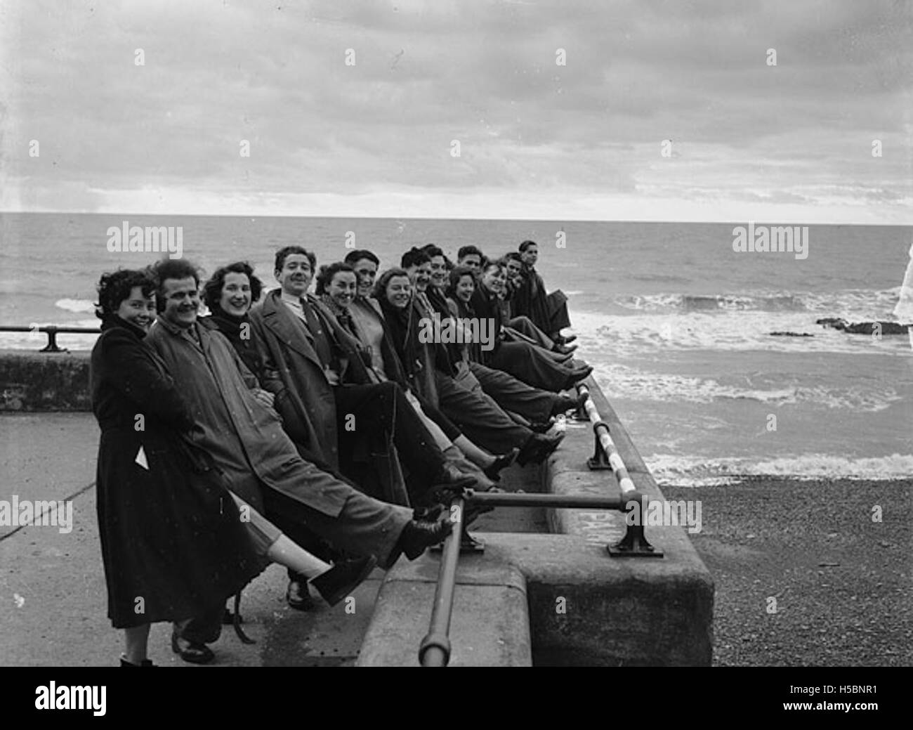 Una collezione di immagini che raffigurano le vedute e i personaggi di Aberystwyth, catturando il paesaggio e la gente di questa città gallese. Foto Stock