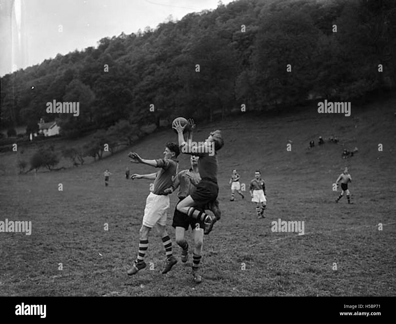 Pontfadog Football Club Foto Stock