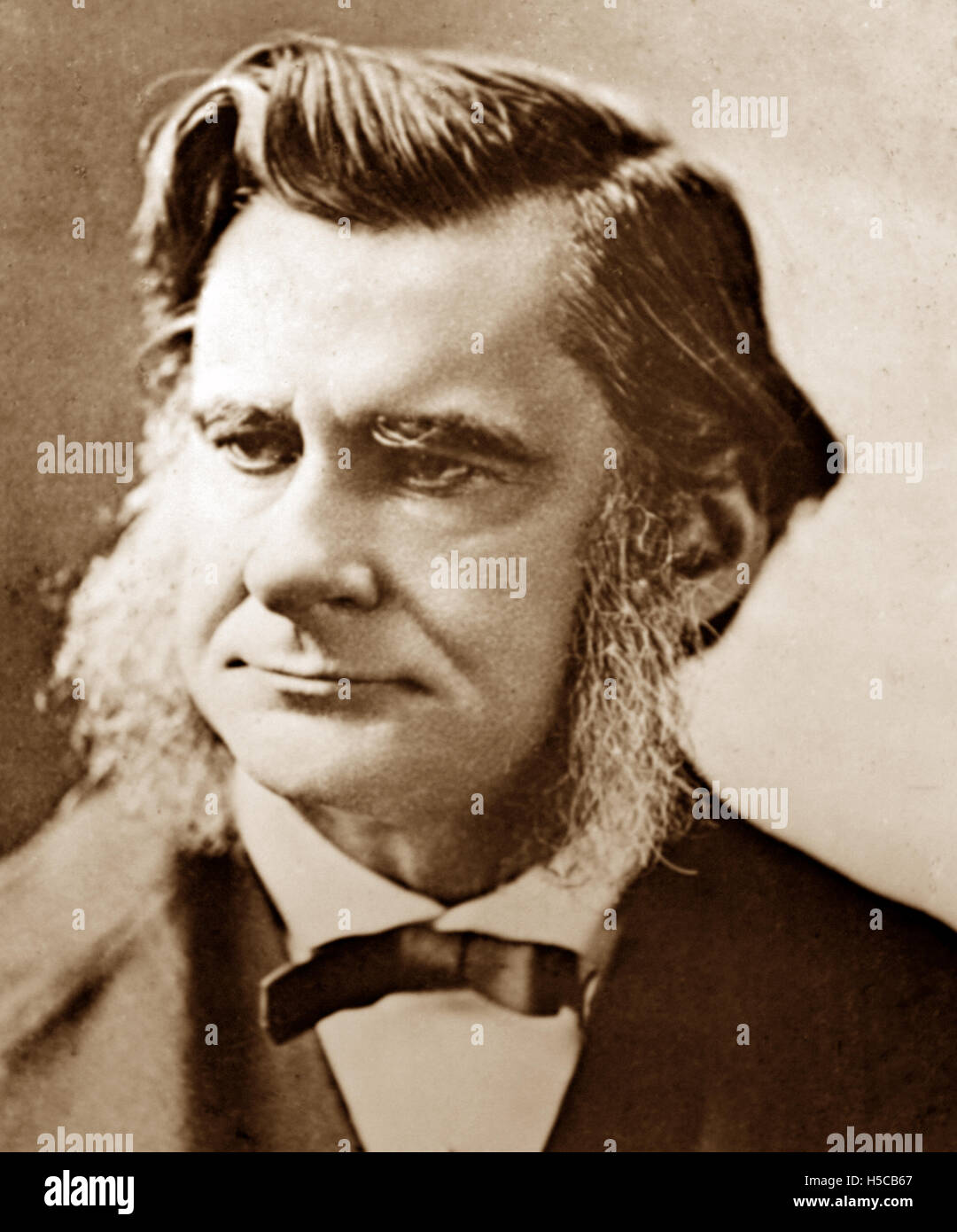 Il professor Thomas Henry Huxley - periodo Vittoriano Foto Stock