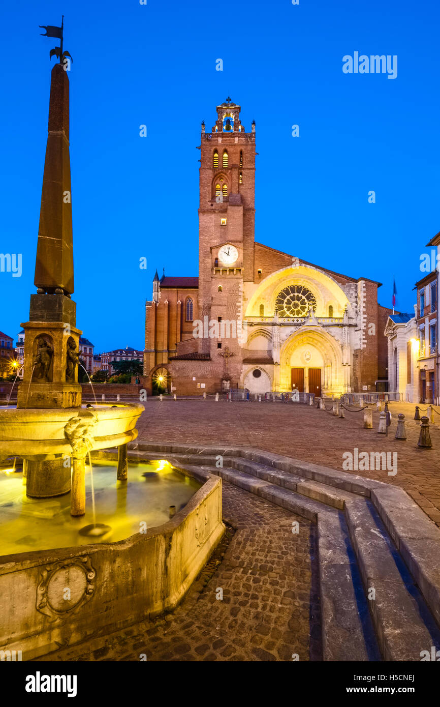 Cattedrale Saint-Etienne, Toulouse, Francia Foto Stock