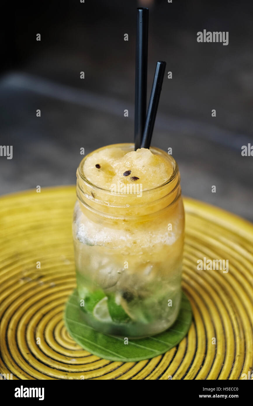 Limone mocktail soda Foto Stock