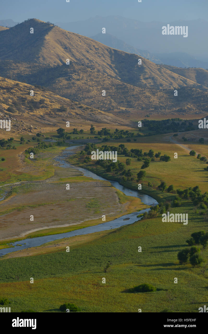 Lago Kaweah serbatoio, Tulare County CA (San Joaquin Valley) Foto Stock