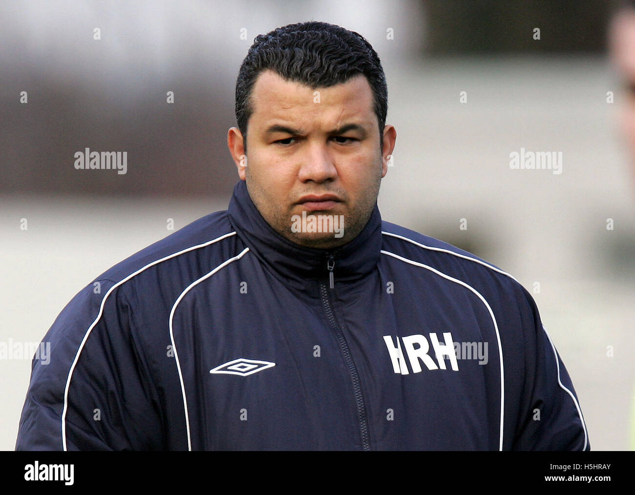 Hakan Hayrettin - Manager Thurrock Football Club - 27/01/07 Foto Stock