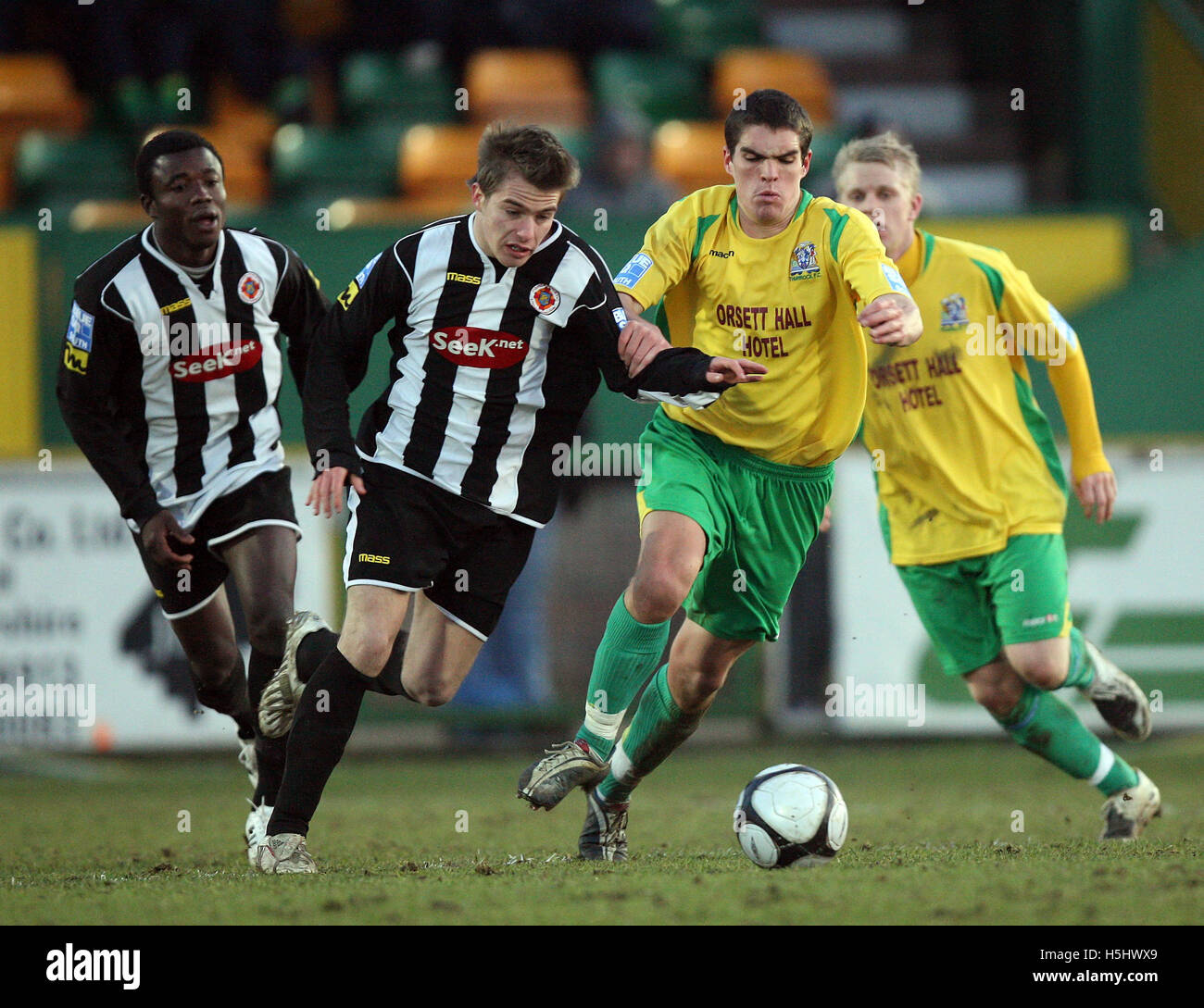 - Thurrock vs Atletico di Fisher - Blue Square Conference Sud a nave Lane, Hereford, Essex - 31/01/09 Foto Stock