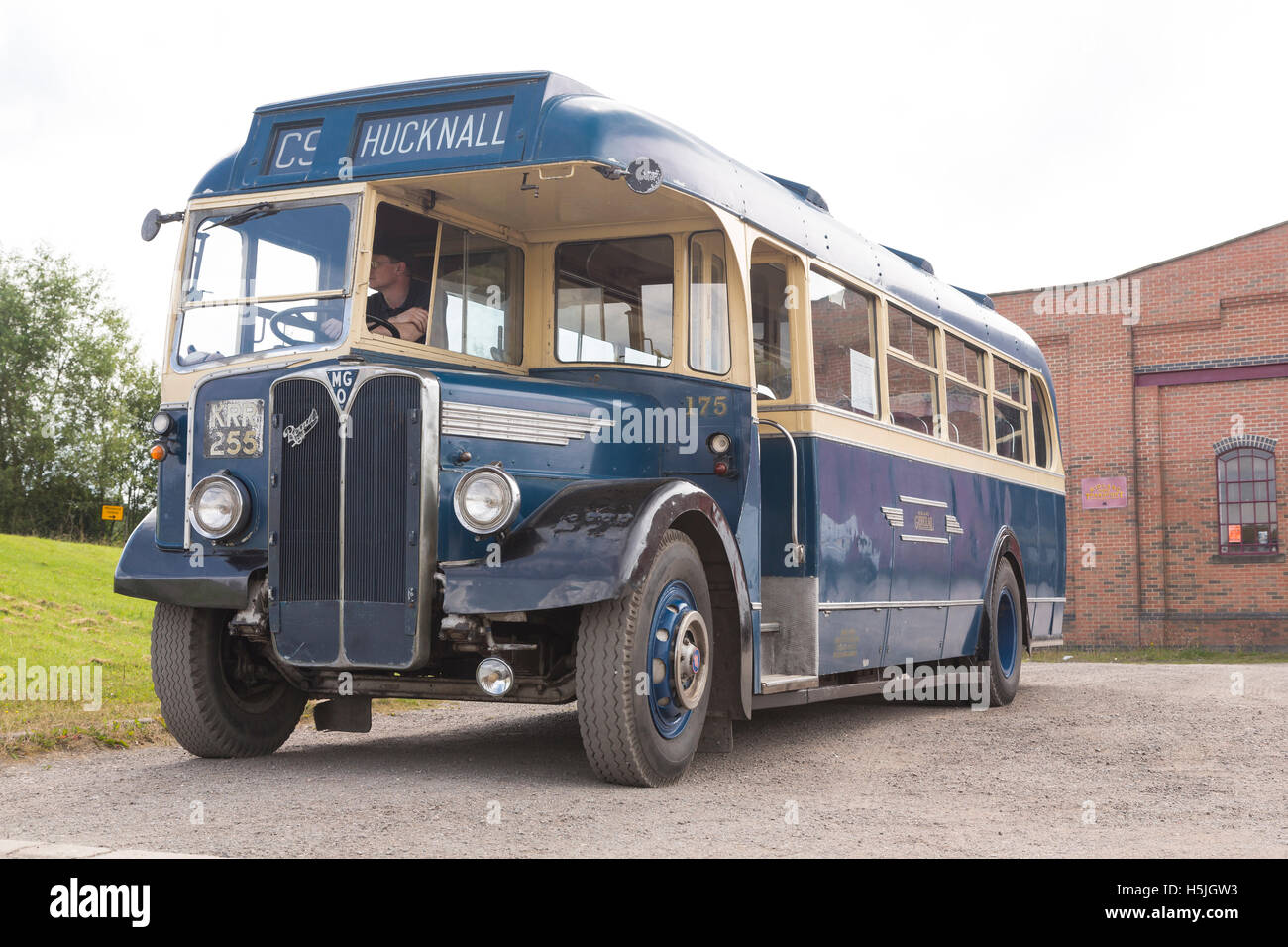 1949 AEC Regal single decker bus, conservati presso la ferrovia Midland Center, Swanwick Junction, Derbyshire Foto Stock