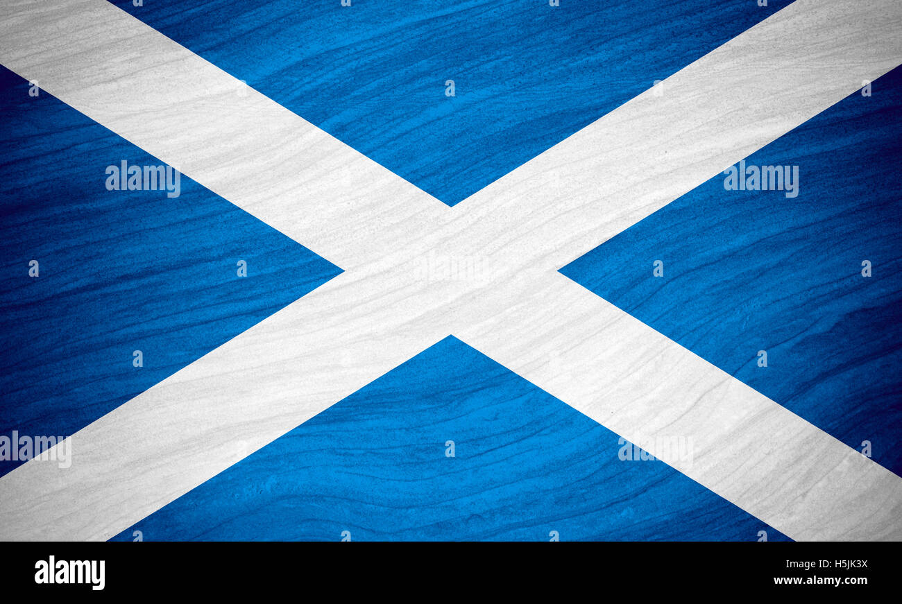 Bandiera della Scozia o Scotch banner su sfondo astratto Foto Stock