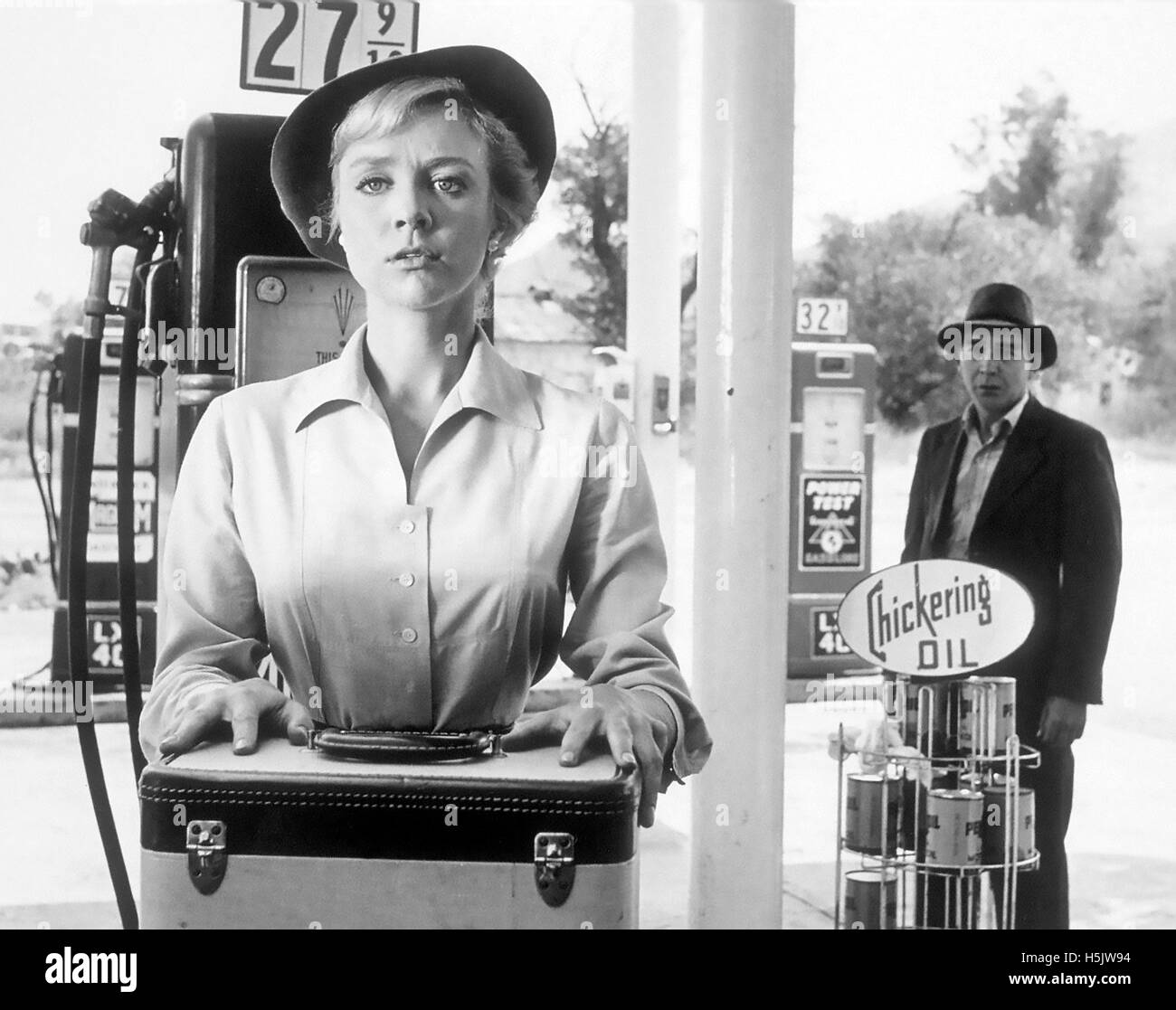 La zona crepuscolare CBS serie TV 1959-1964 con Inger Stevens nel Hitch-Hiker dalla stagione 1 mostrato il 22 gennaio 1960 Foto Stock