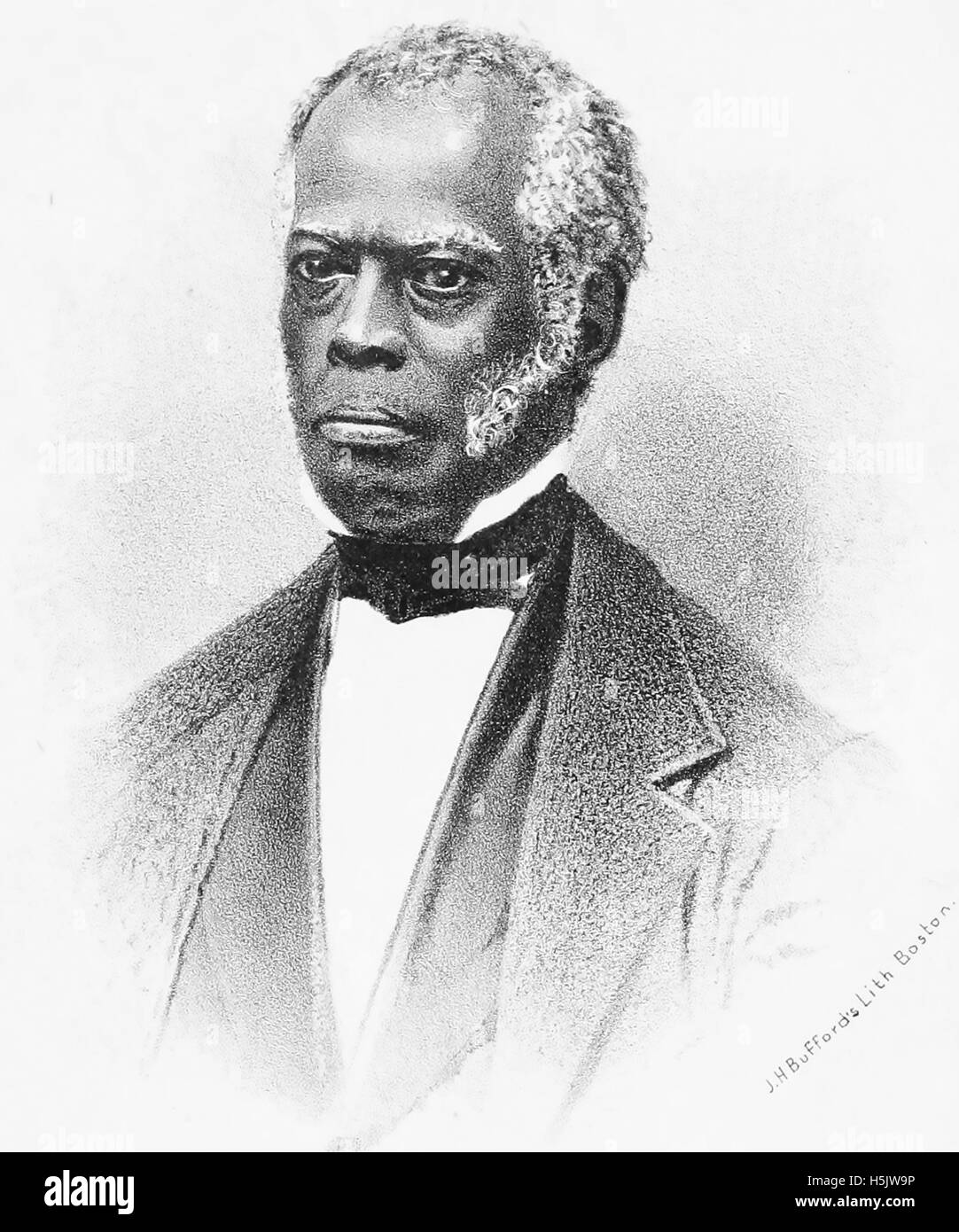 LUNSFORD LANE (1803-1879) afro-americano che ha scritto circa la sua vita come slave. Da George Hawkins 1863 biografia Foto Stock