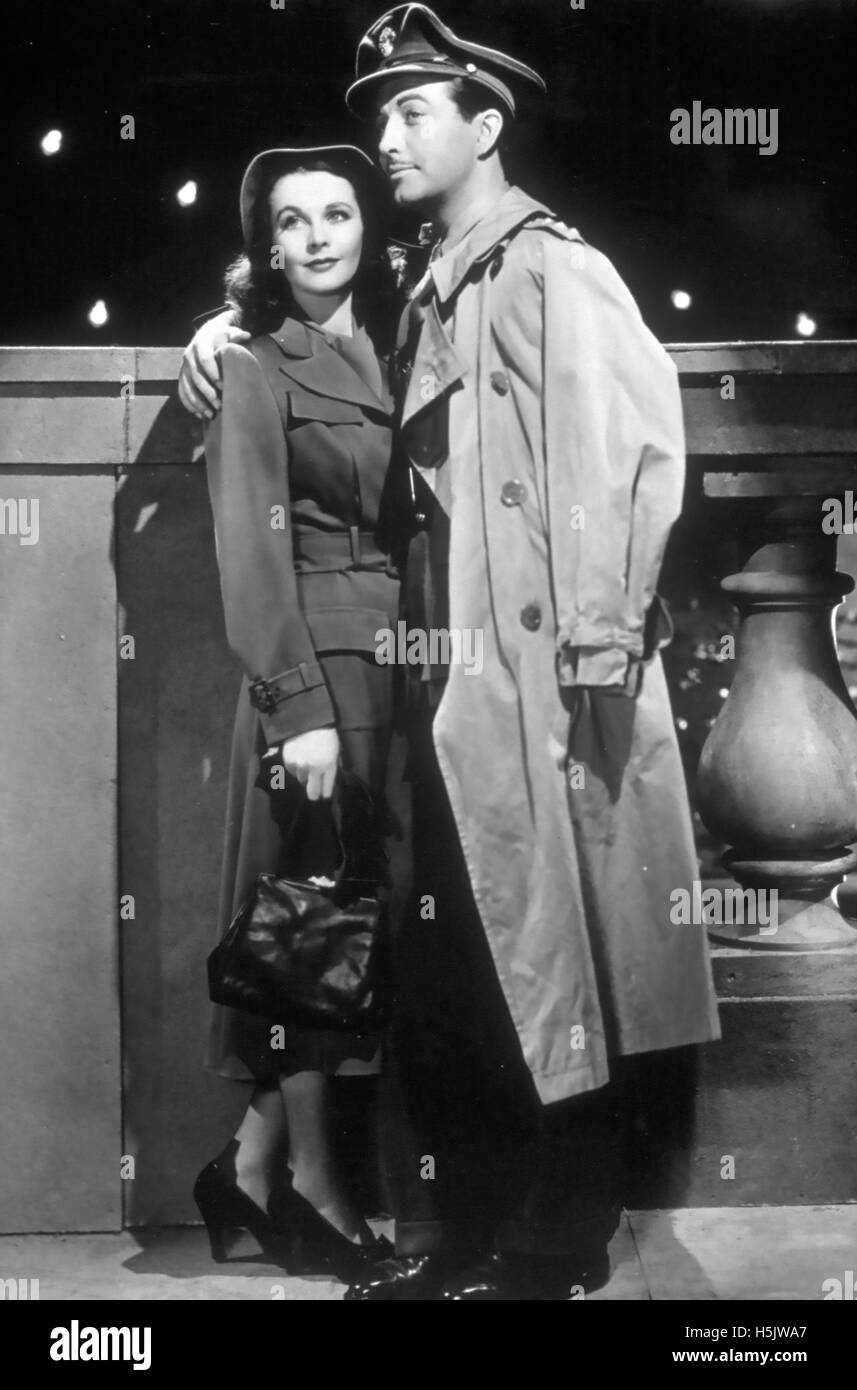 WATERLOO BRIDGE 1940 MGM film con Vivien Leigh e Robert Taylor Foto Stock