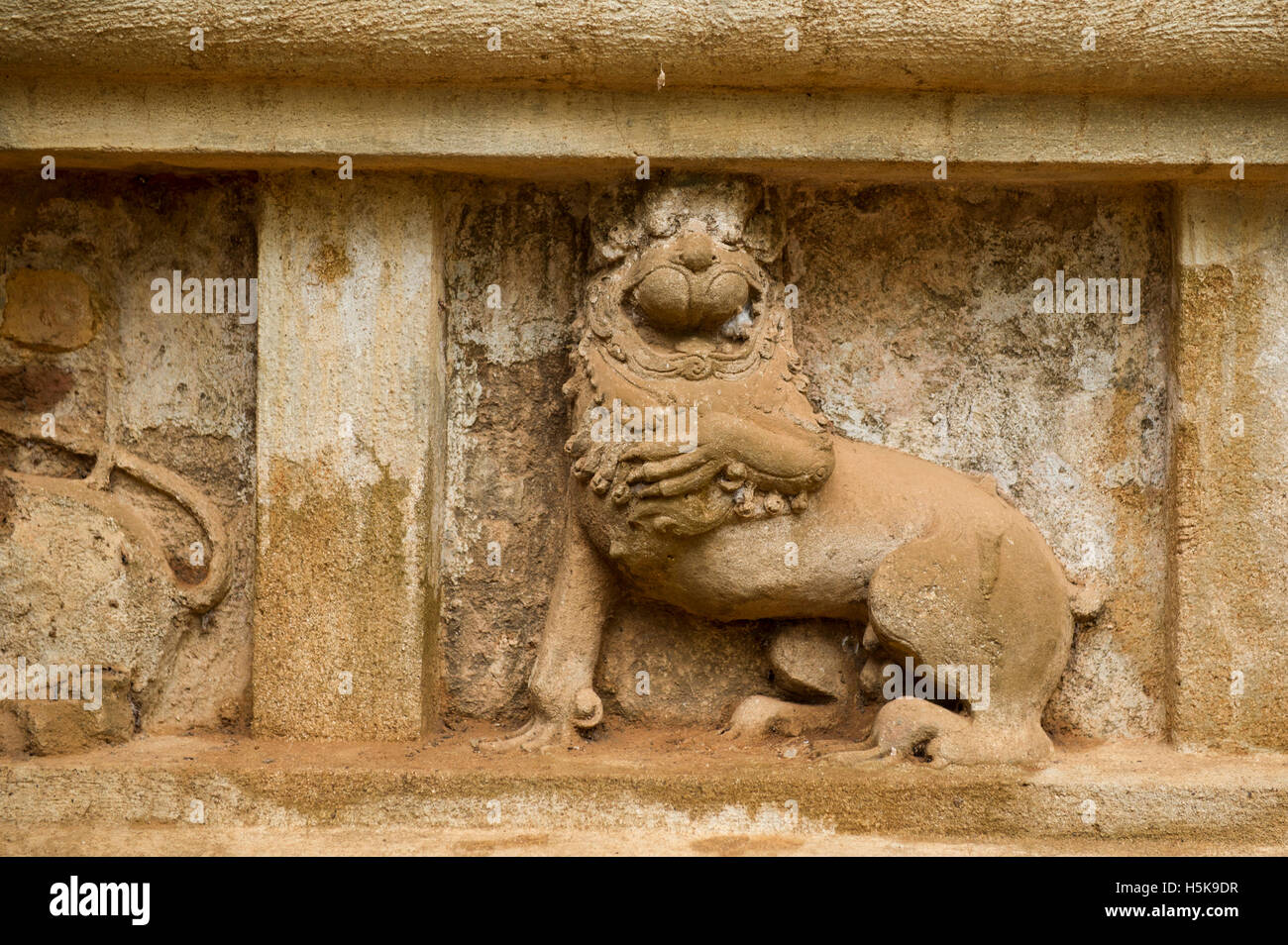 Immagine Thivanka casa nella città antica di Polonnaruwa, Sri Lanka Foto Stock