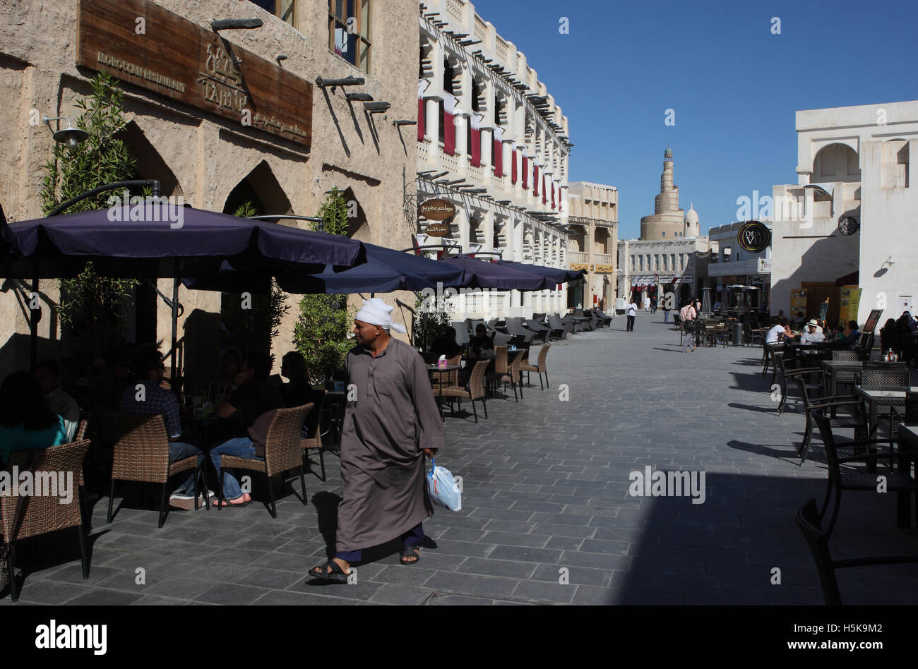 Il vecchio Souq, Waqif souq, Doha, Qatar, Medio Oriente Foto Stock