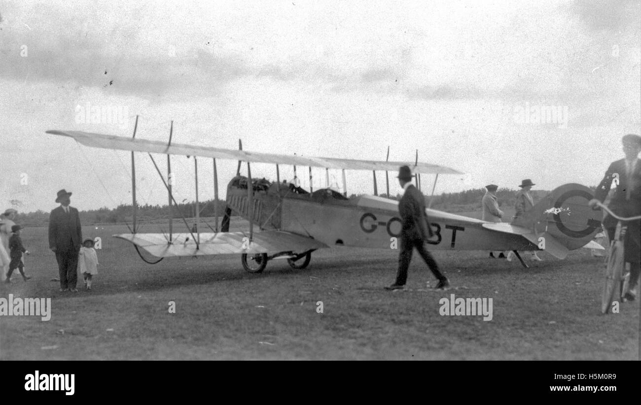 Curtiss jn-4 biplano di proprietà di Wop possono - Gorman aeroplani 266 Foto Stock