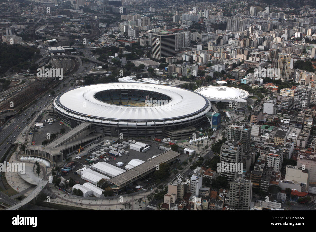 Rio de Janeiro in Brasile 2016 Maracana Football Stadium Foto Stock