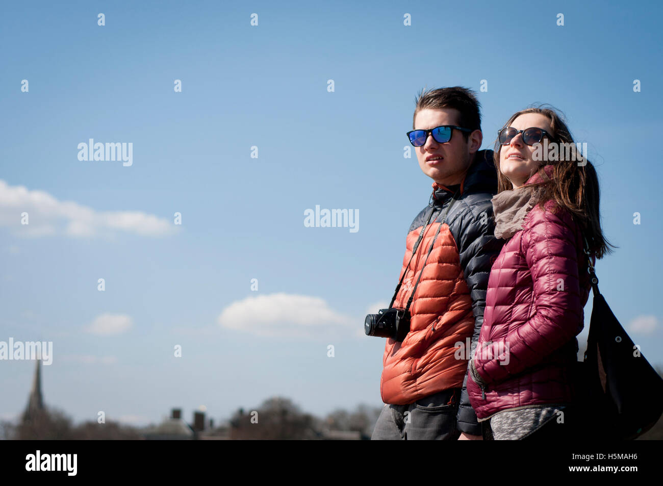 I turisti a Londra. Foto Stock