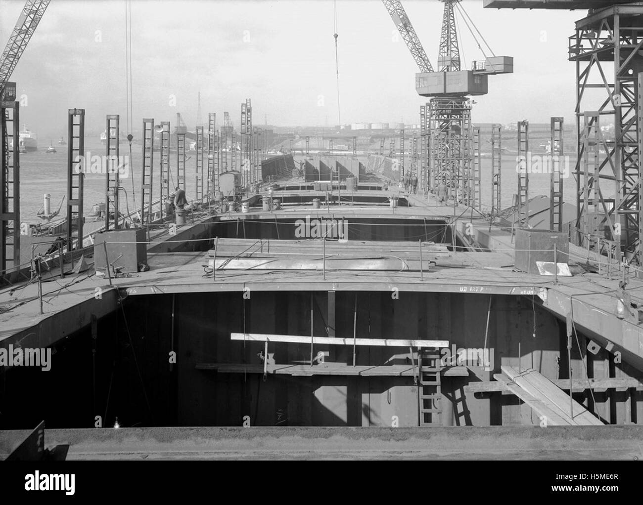 'Hudson Luce' in costruzione a Readhead cantiere Foto Stock