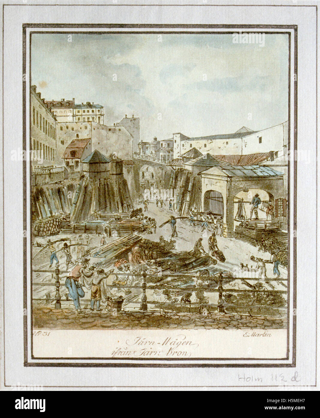 La bilancia di pesatura del ferro di Stoccolma, Svezia, un importante manufatto nella storia svedese, documentato dal National Heritage Board svedese per il suo significato culturale. Foto Stock