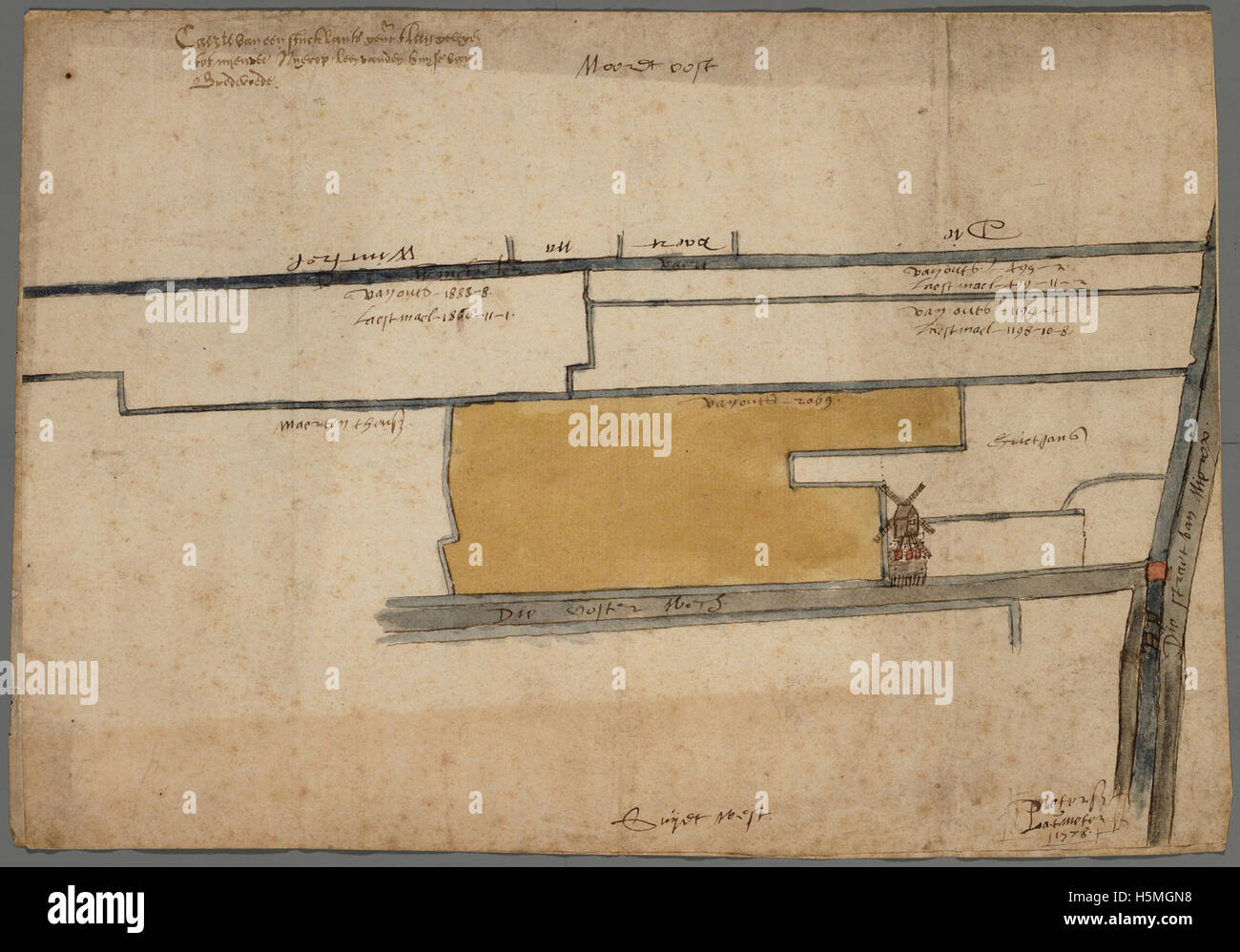 Il riferimento "Niedorp 1578" indica un luogo o un evento storico a Niedorp, un ex comune dei Paesi Bassi. Il numero "269" si riferisce probabilmente a un record o documento specifico di quel periodo di tempo. Foto Stock