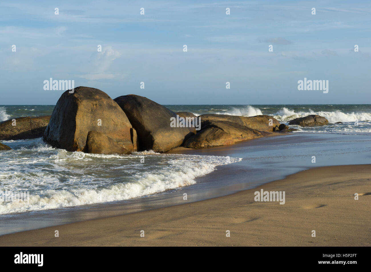 Spiaggia, Parco nazionale Yala, Sri Lanka Foto Stock