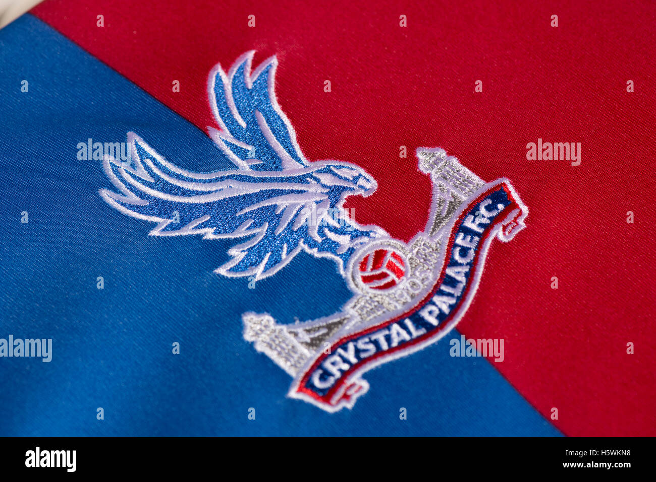 Premier League Crystal Palace football club badge Foto Stock