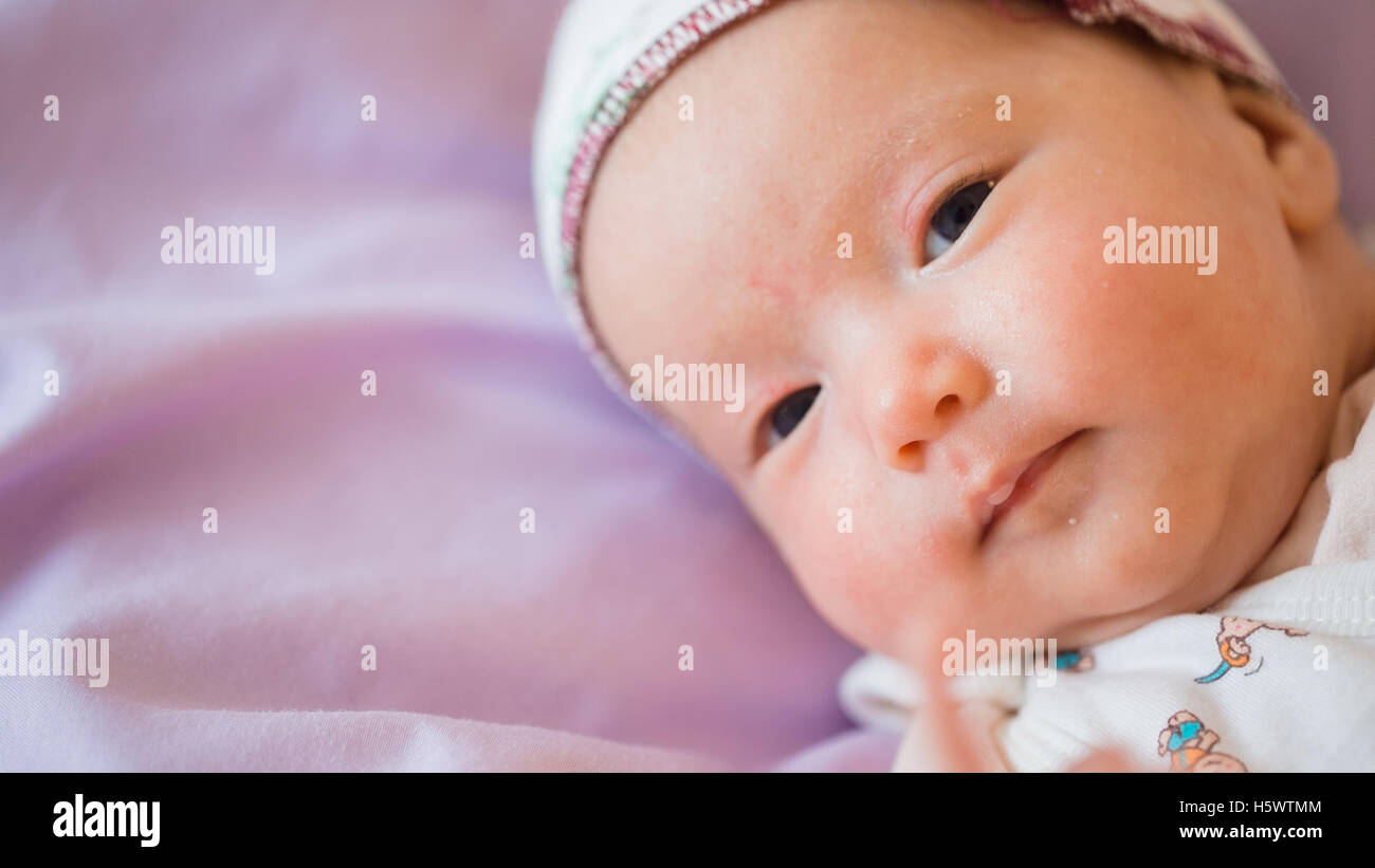 Little baby close-up Foto Stock