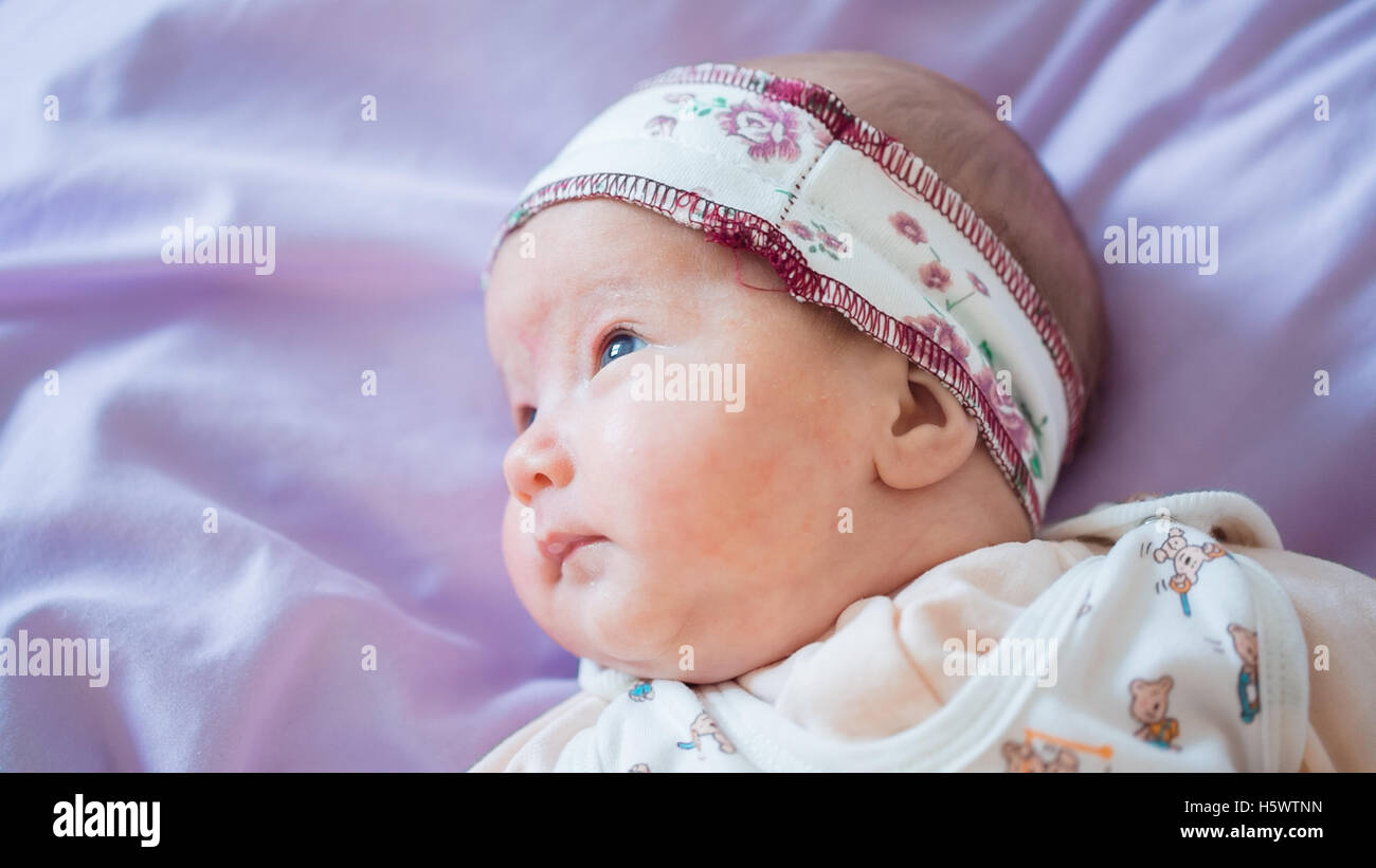 Little baby close-up Foto Stock