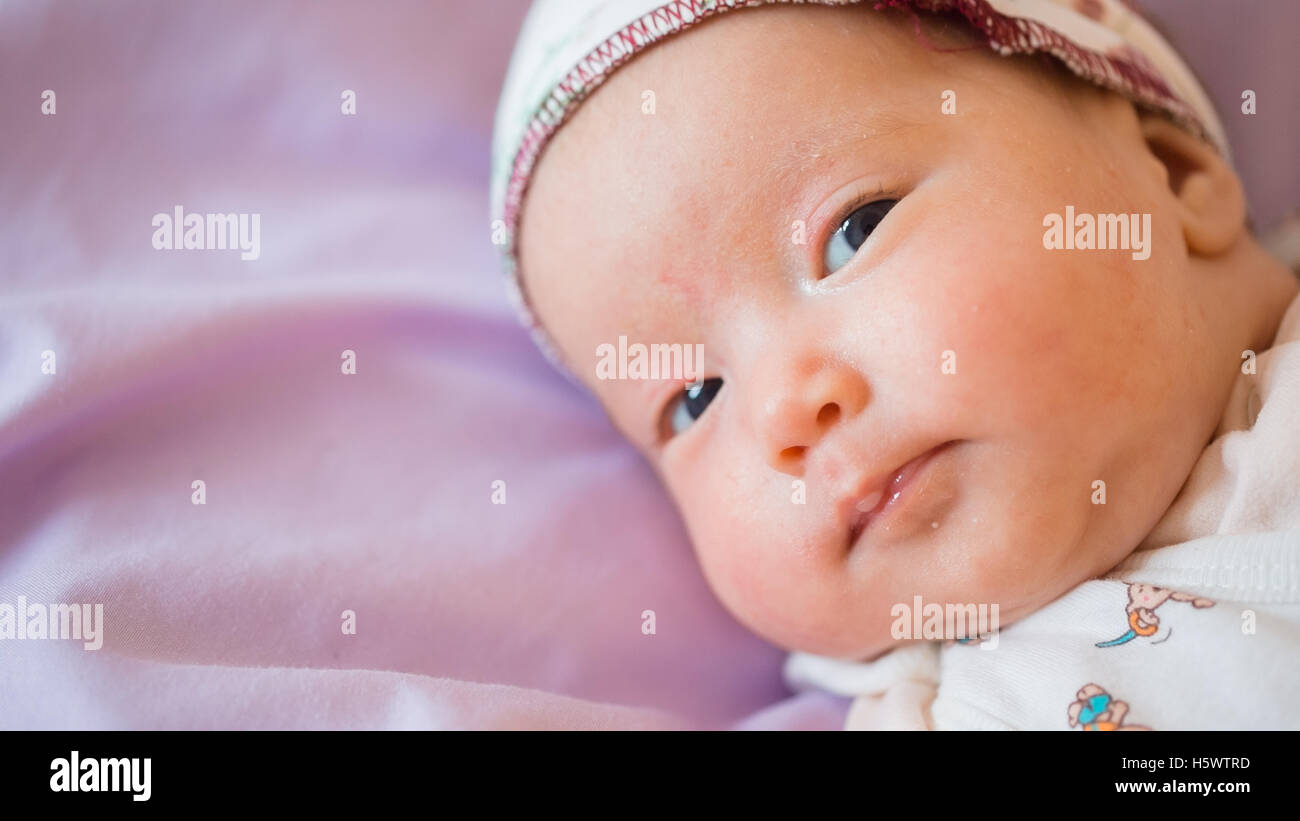 Little baby close-up Foto Stock