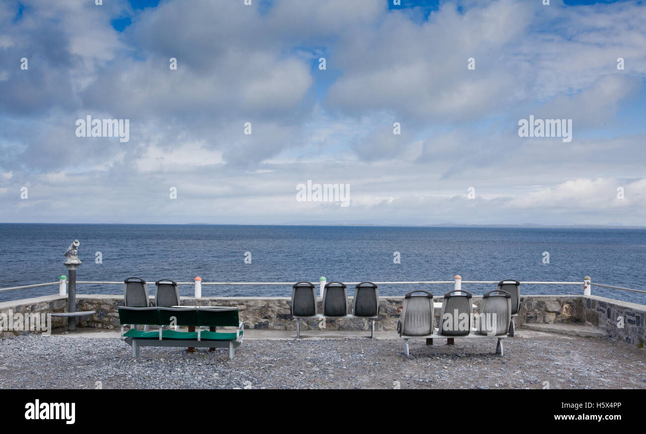 Spot di bellezza lookout sull'oceano Foto Stock