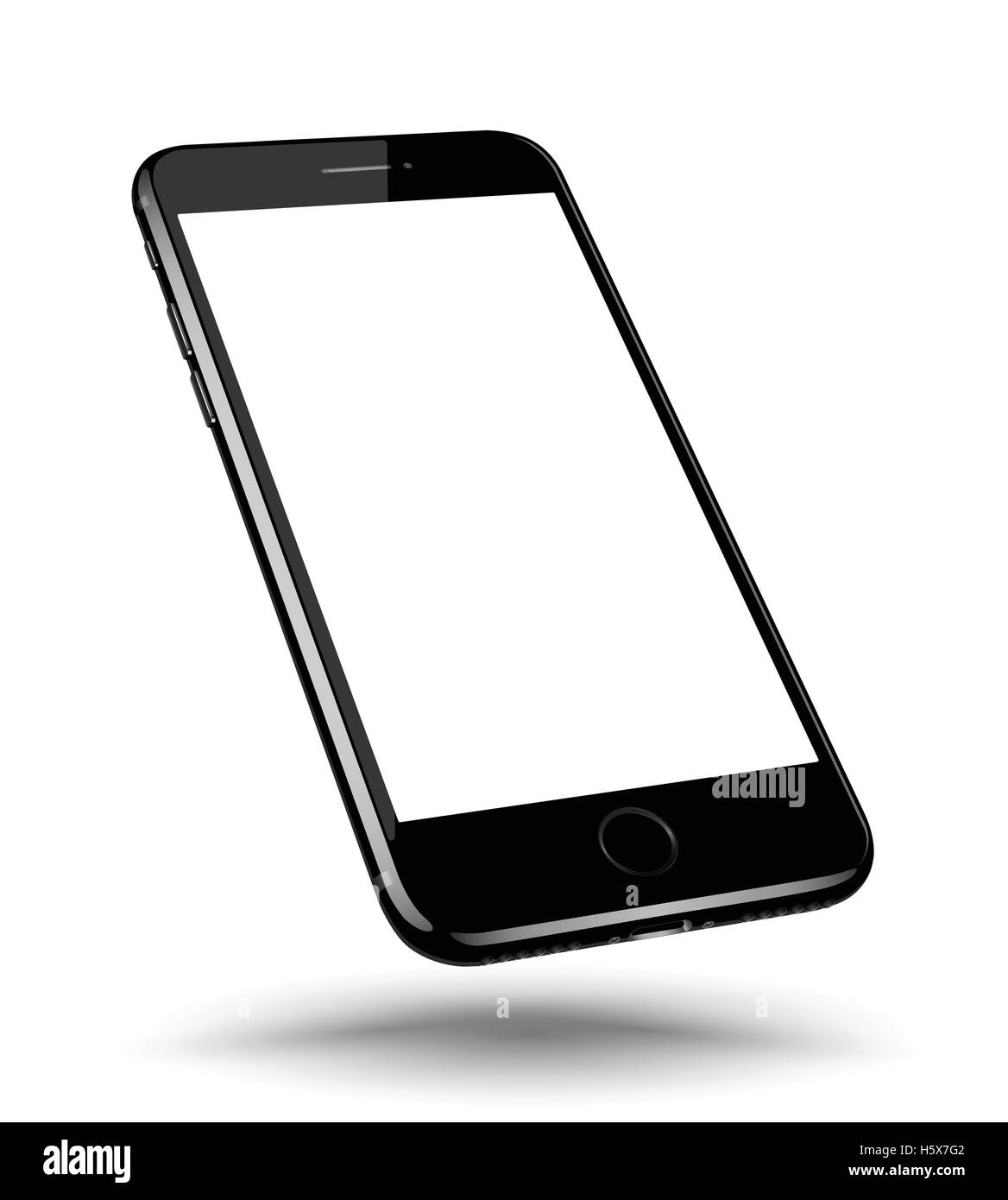 Smartphone mockups impostato su sfondo bianco. Illustrazione Vettoriale per la stampa e il web elemento, gioco e applicazione mockup Illustrazione Vettoriale