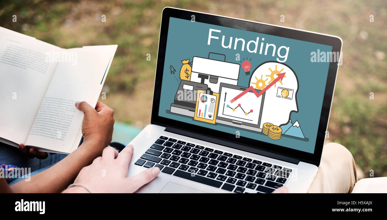 Finanziamento degli investimenti Attività Finanziarie Conept Foto Stock