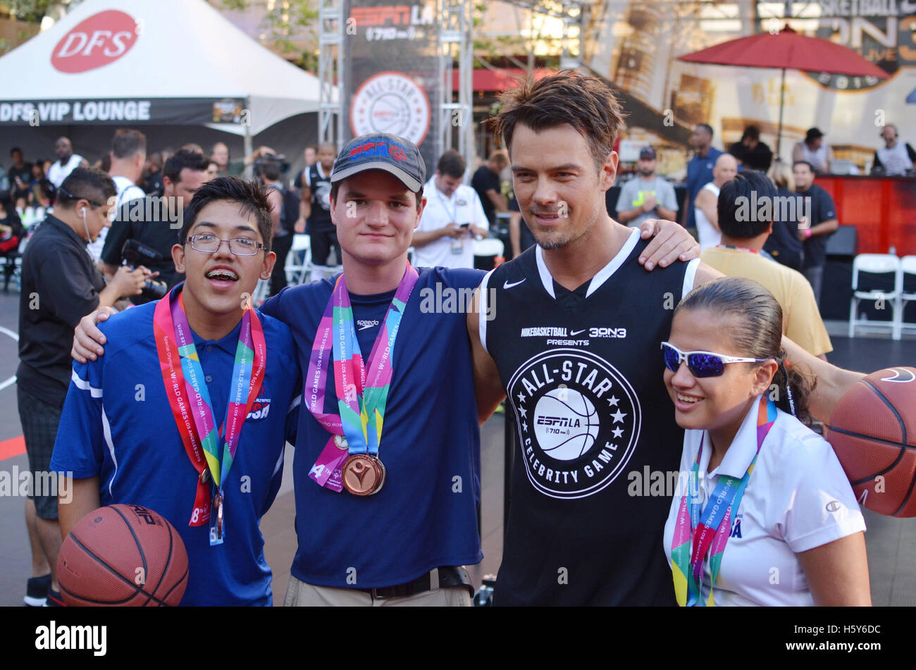 Josh Duhamel al 2015 Nike Basketball 3on3 torneo in L.A. Vivere il 7 agosto 2015 a Los Angeles Foto Stock