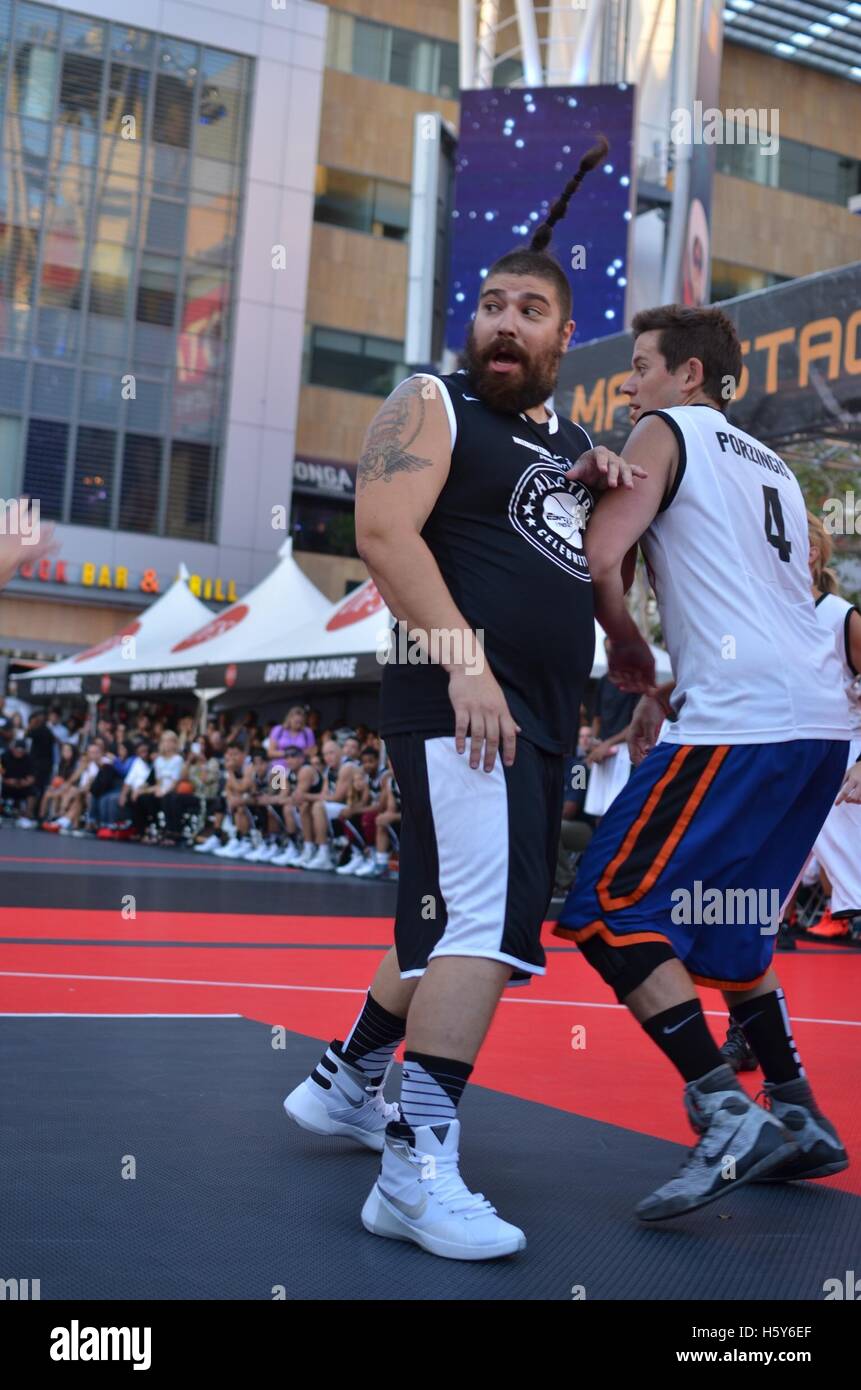 Ebraico di grasso al 2015 Nike Basketball 3on3 torneo in L.A. Vivere il 7 agosto 2015 a Los Angeles Foto Stock