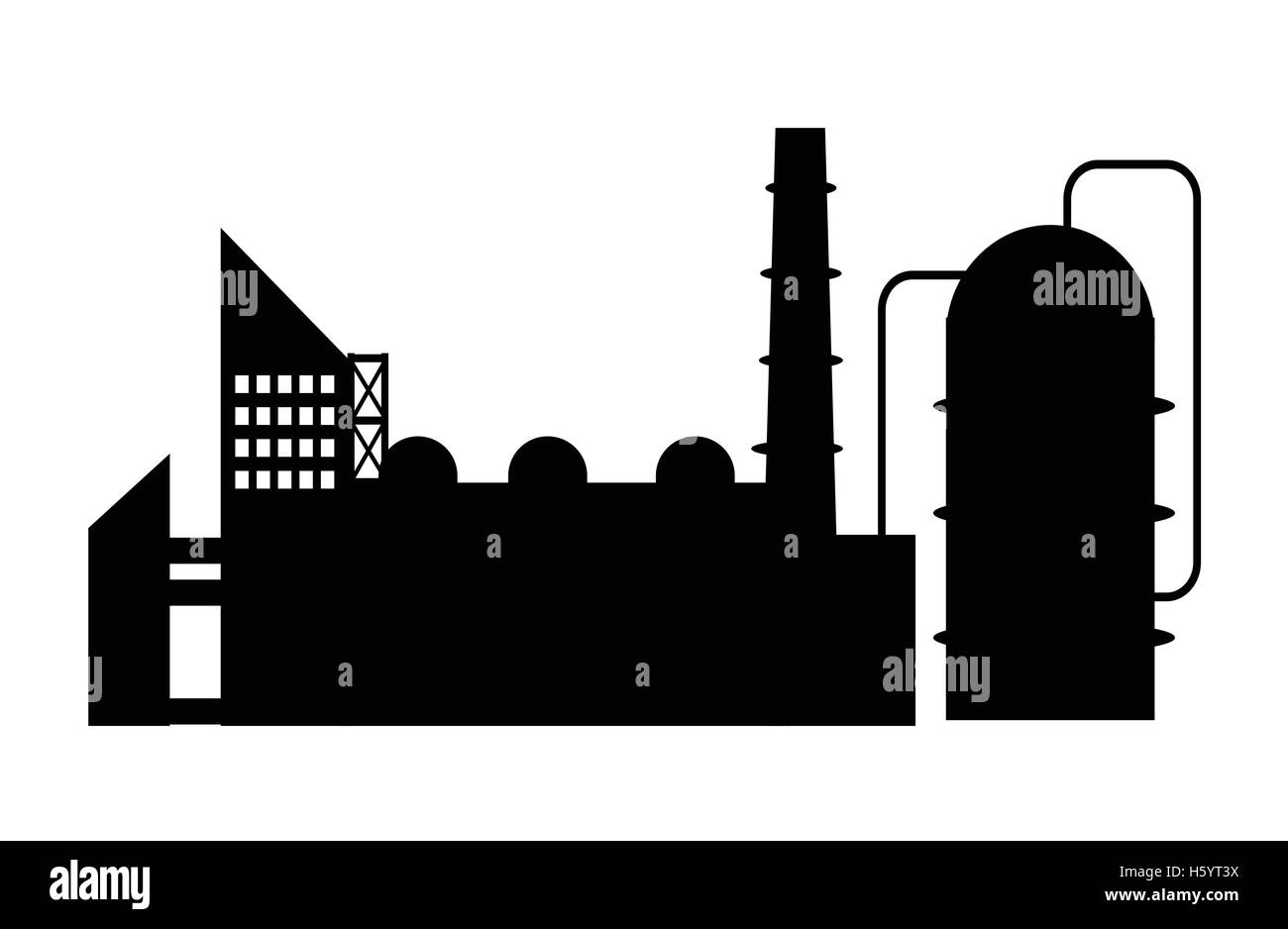 Icona del settore silhouette Illustrazione Vettoriale