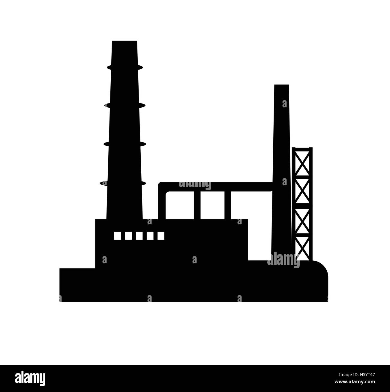 Icona del settore silhouette Illustrazione Vettoriale