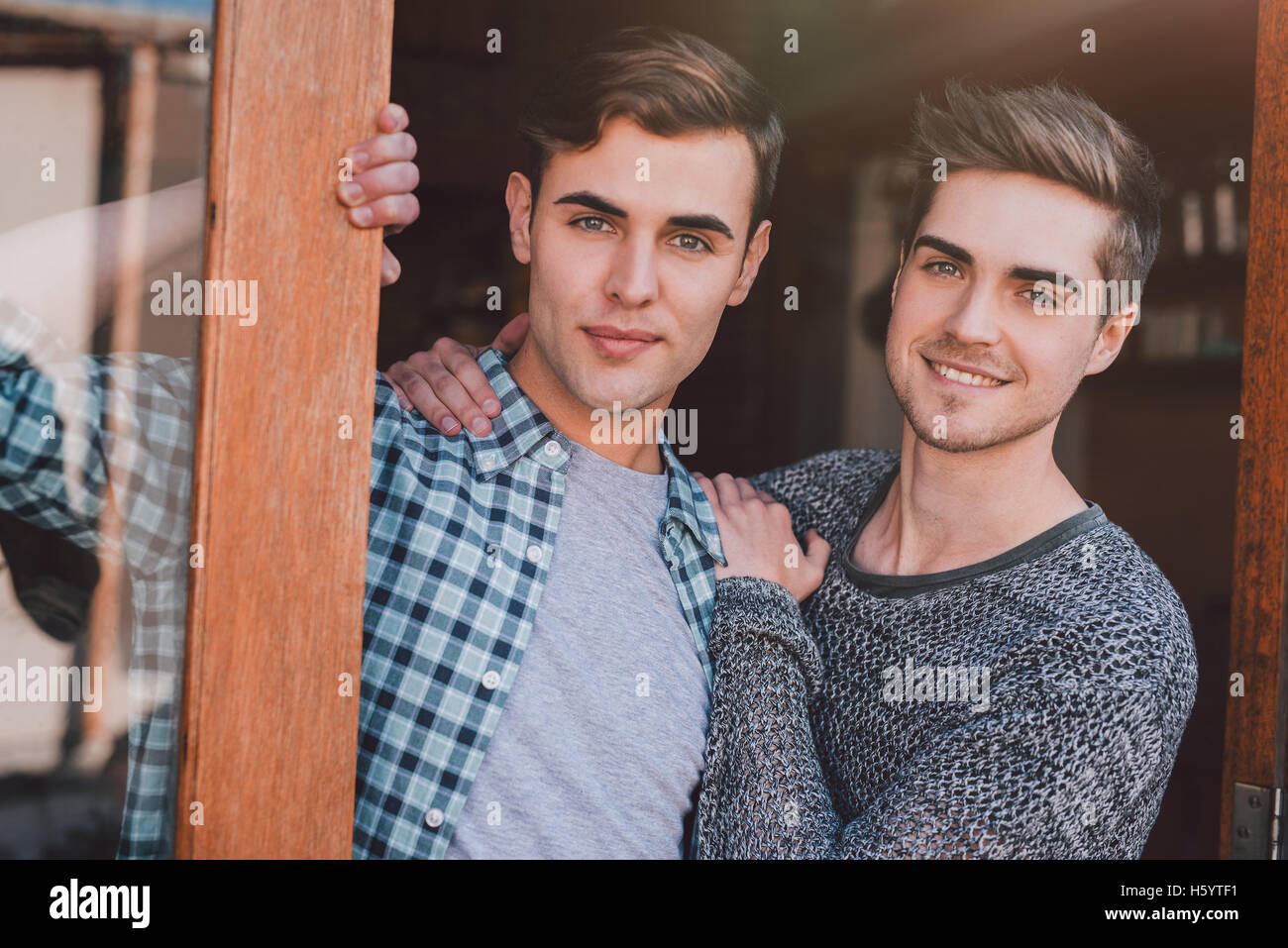 Benvenuti a casa nostra Foto Stock