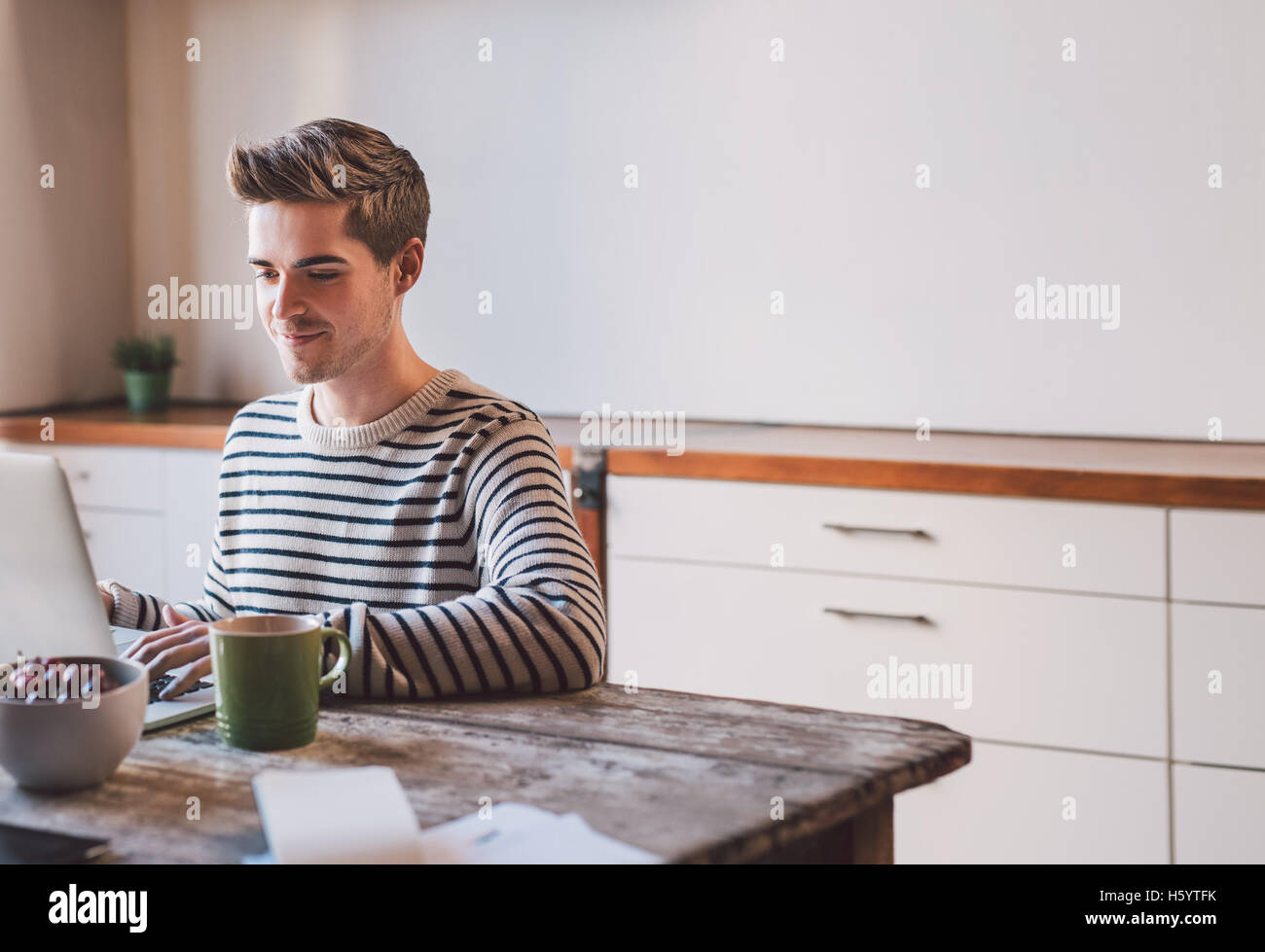 Ottenere in qualche tempo online Foto Stock