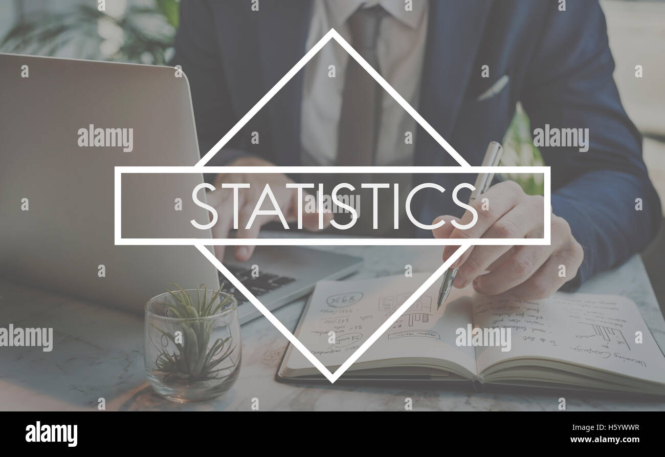 Registrazione statistiche Pianificazione Marketing Concetto di report Foto Stock
