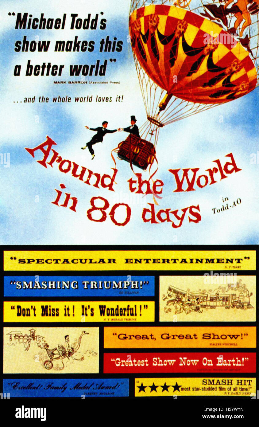 Il giro del mondo in 80 giorni - poster del filmato Foto Stock